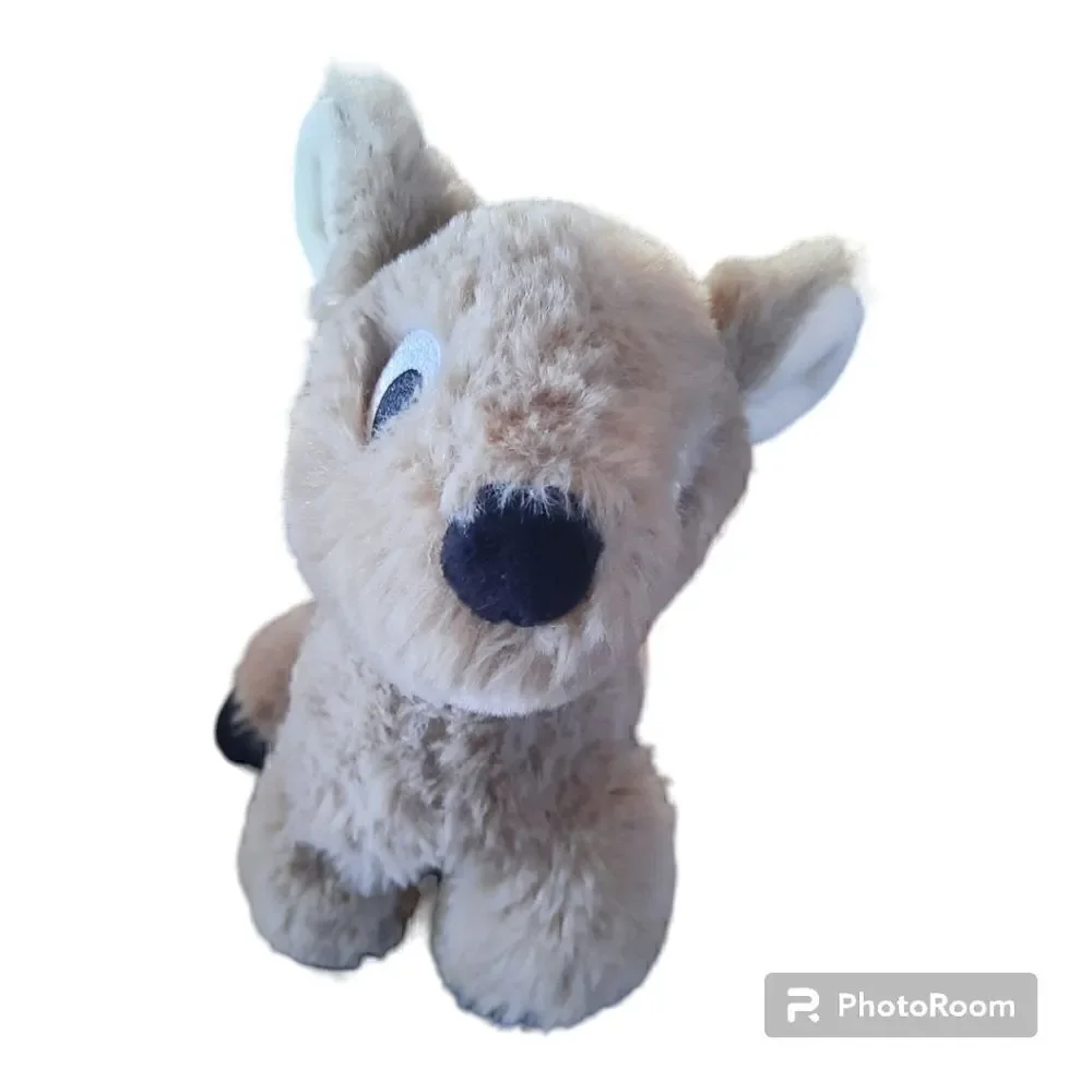 Manhatten Toy Co. Little Brown Reindeer Deer Lovey 7” Stitched Eyes